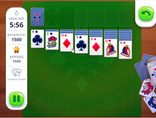 Пасьянс Косынка Тройной: Классика в Три Карты