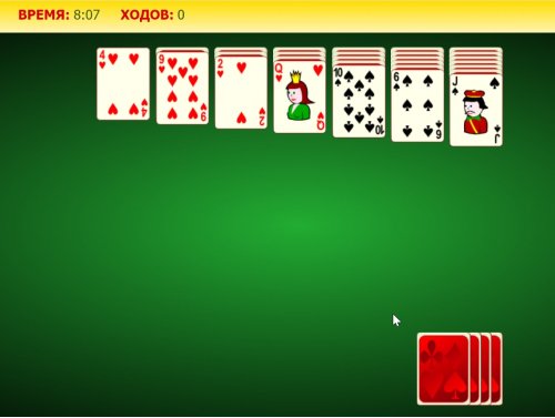 Пасьянс Паук 2 масти: классическая карточная головоломка онлайн