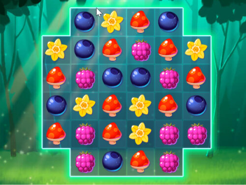 Три в ряд в лесу: Волшебная головоломка с лесными жителями